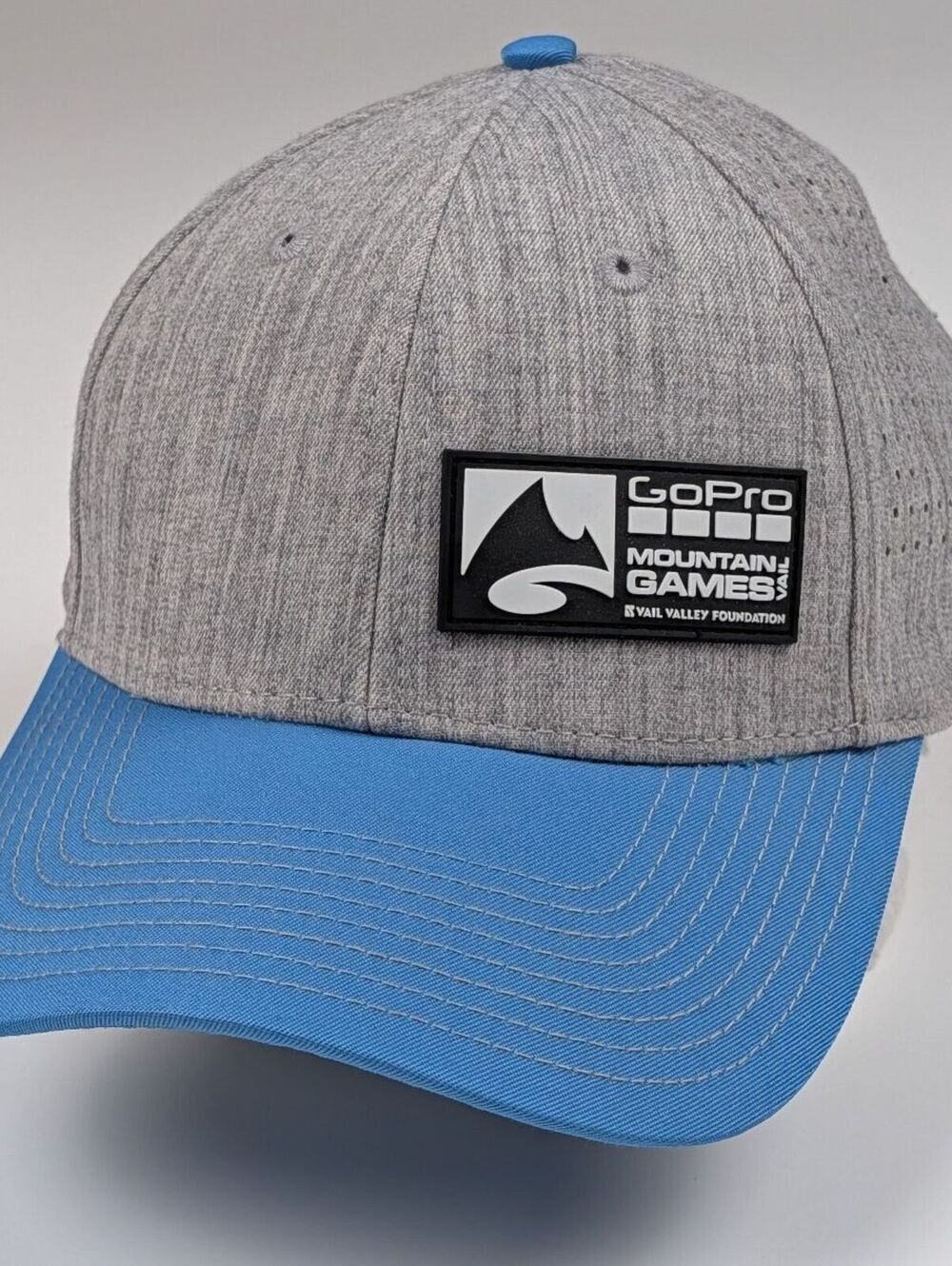 YoColorado GoPro Mountain Games Vail Hat Grey Blue Gorpcore Trail Running